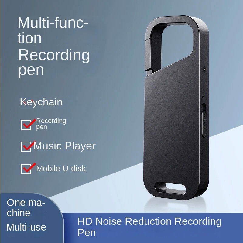 Voice Recorder Pen - Mini High-definition voicerecorder sleutelhanger ruisonderdrukking draagbare