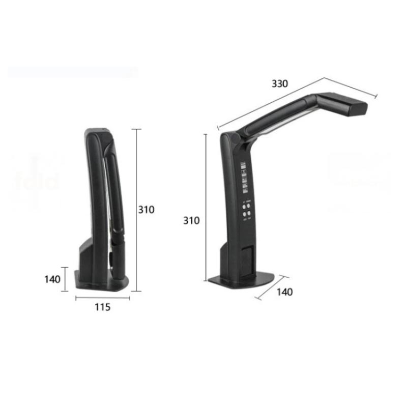 Document Camera Visualizer - Draagbare opvouwbare documentcamera, visuele presentator, verstelbare