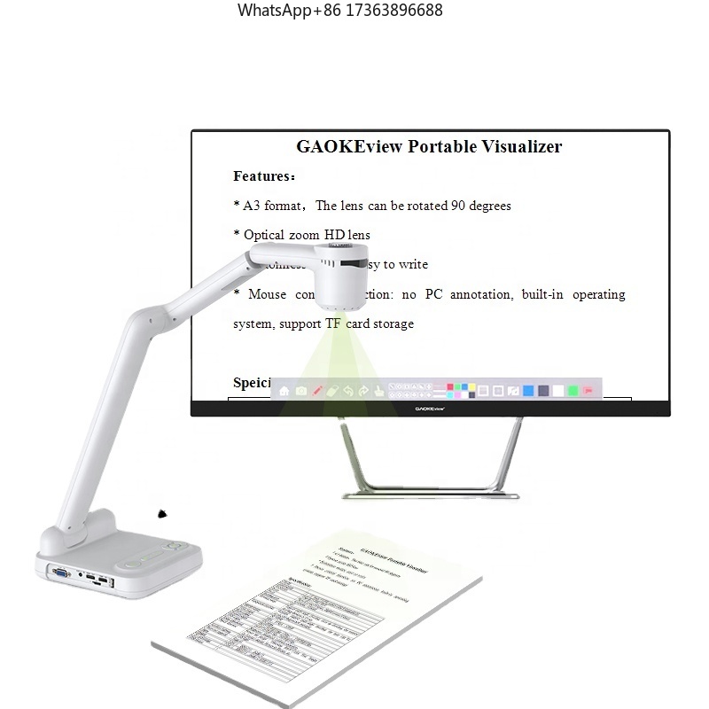 Document Camera Visualizer - Gaoke A3A4 Mini Scanner Documentcamera voor
