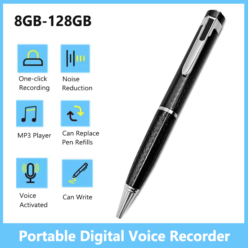 Voice Recorder Pen - 8GB-128GB Digitale Voice Recorder Professionele Audio