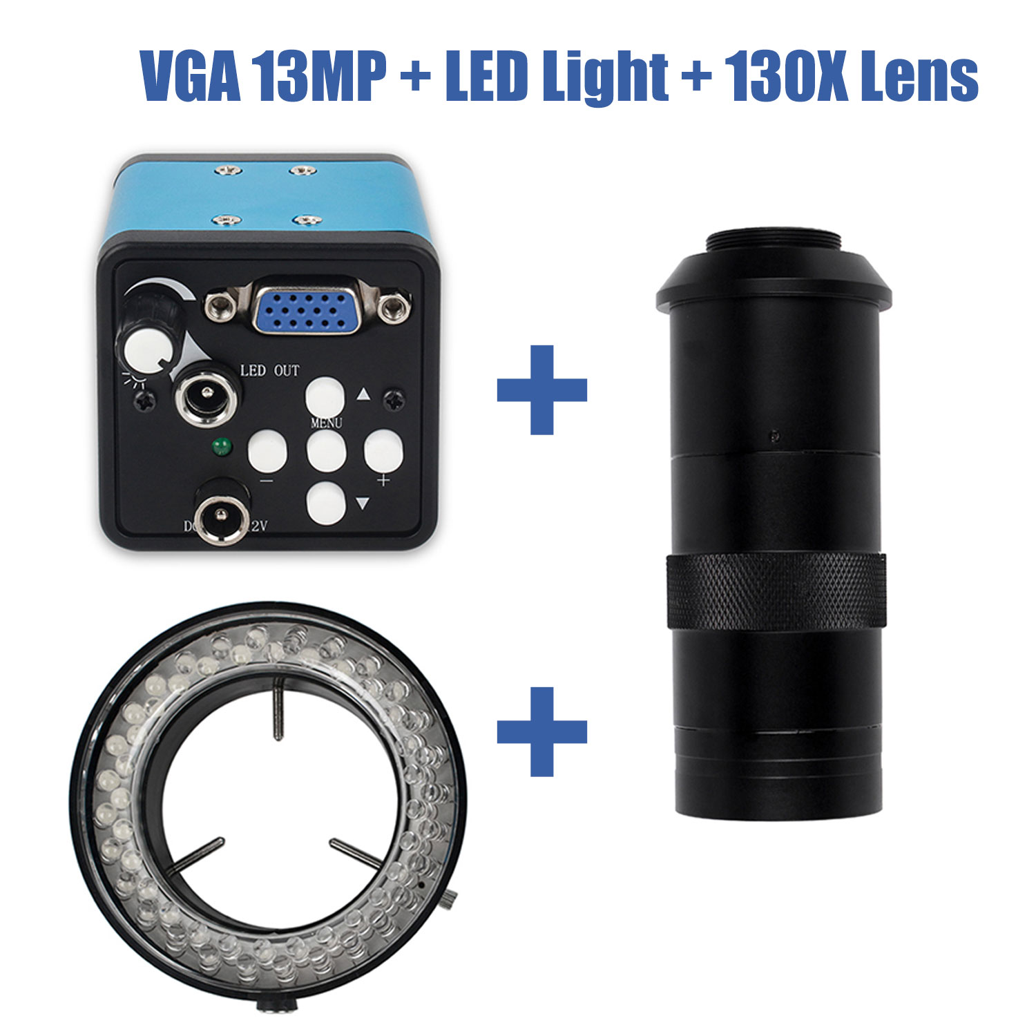 Digital Magnifier Reading - 13MP VGA videomicroscoopcamera 1080P + zoom