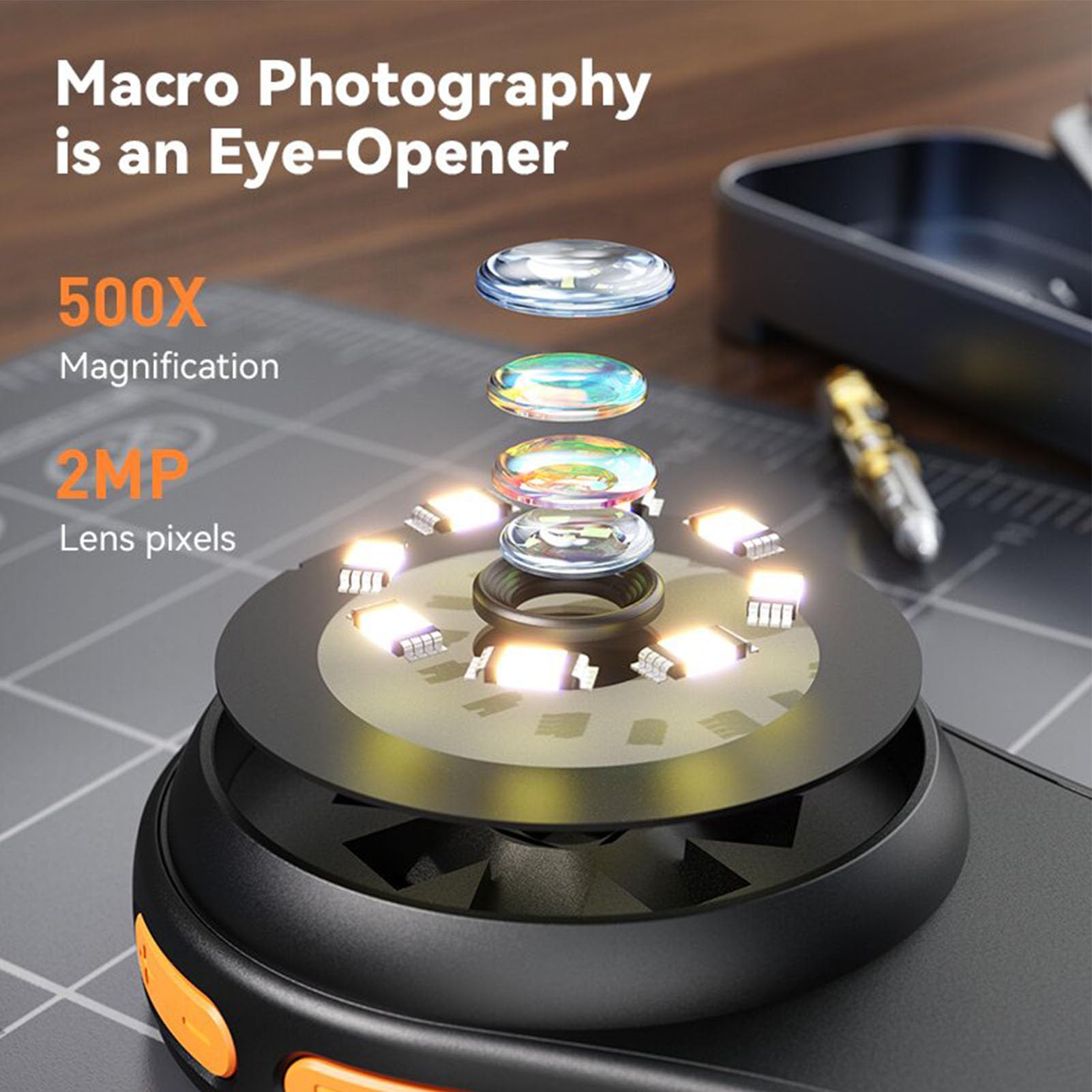 500x digitale microscoop met 2 - Digital Magnifier Reading recensie en prijs