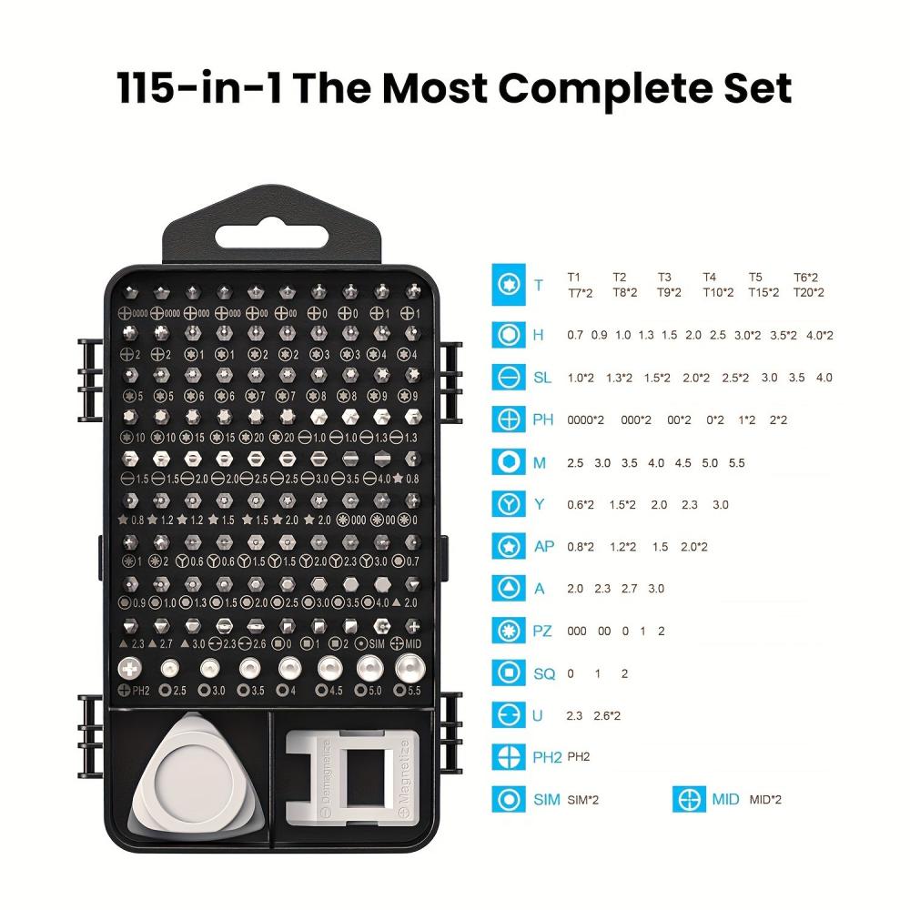 115-delige precisie schroevend - Electronics Repair Gadgets recensie en prijs